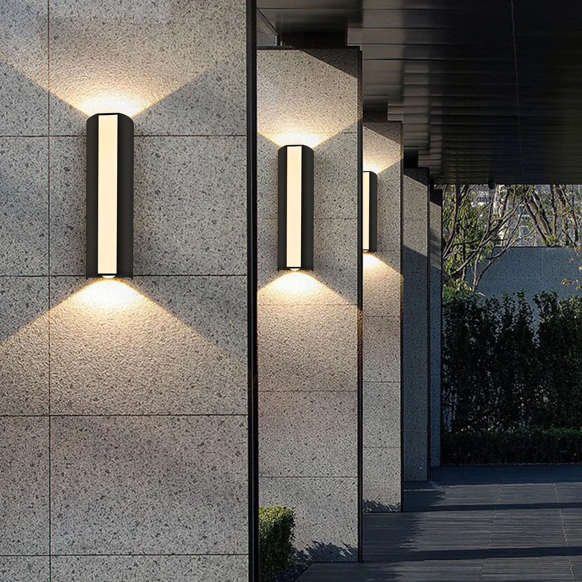 Modern Long LED Wall Lamp - Waterproof Outdoor Motion Sensor Light, IP66 Rating, AC 85-265V, for Garden, Patio and Outdoor Decoration