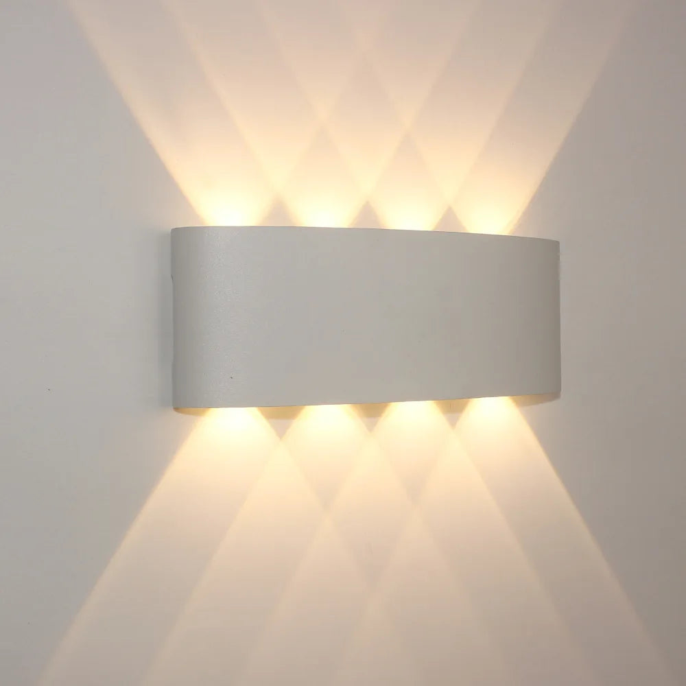 Body Movement Sensor Wall Lamp Waterproof Outdoor LED Wall Switch On Off Lighting Lamps Garden Courtyard Induction Corridor Wall Lamp