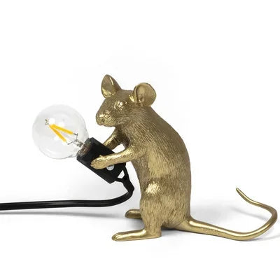 Modern USB Mouse Lamp LED Night Light – Creative Animal Shape Nightstand Lamp for Home Decor, Bedroom and Desktop Lighting