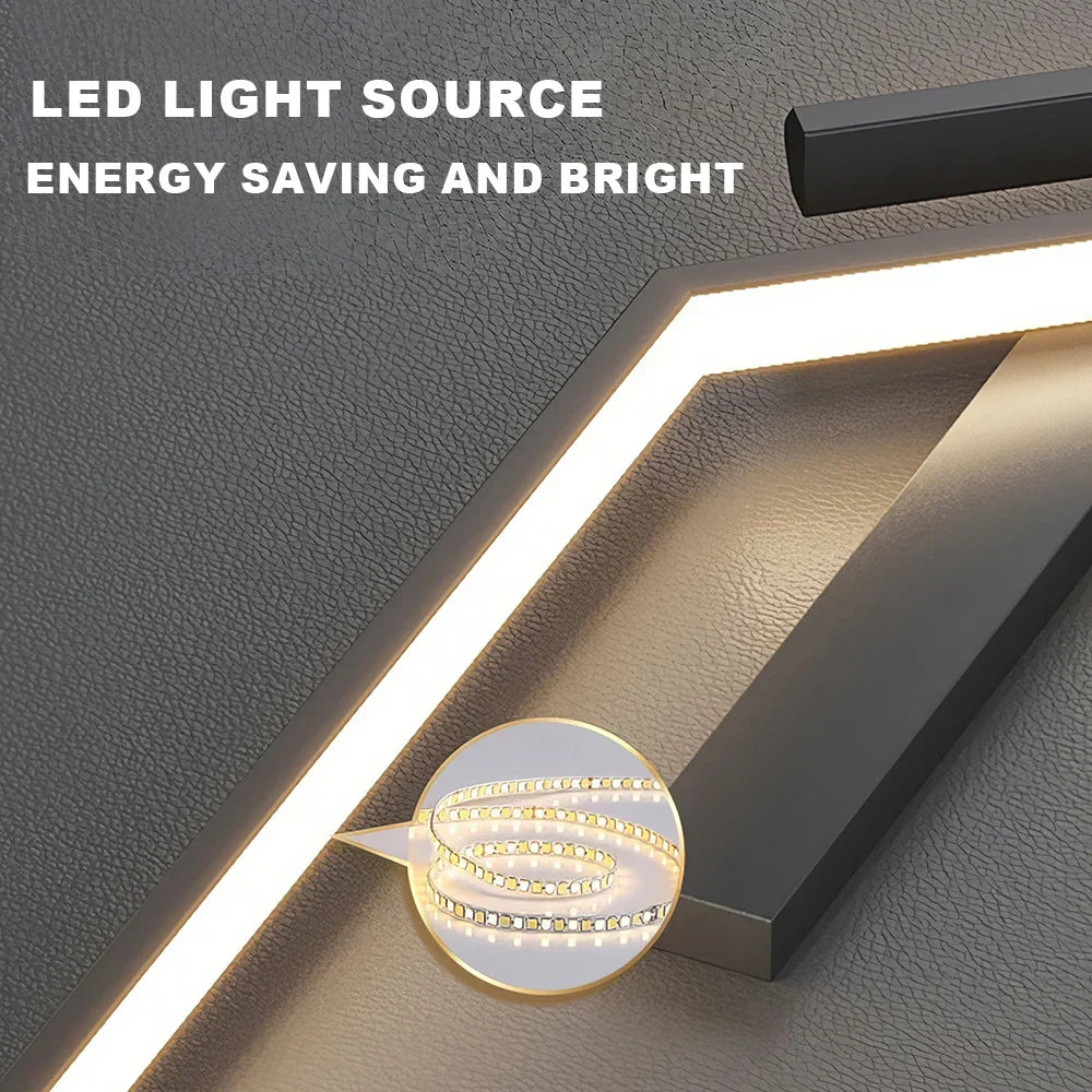 Modern dimmable LED wall lamp - Remote control minimalist wall lamp for bedroom, living room and TV background