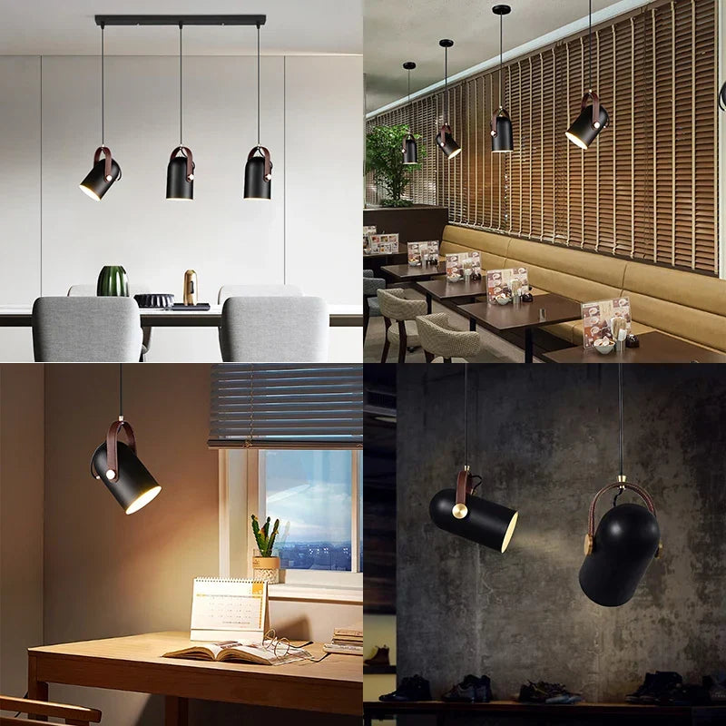 Modern swivel pendant lamp – Adjustable metal pendant lamp for bedroom, living room, dining room or kitchen