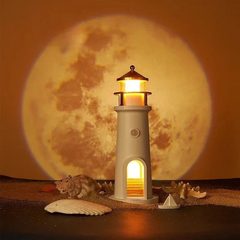 Moon Harbor Lighthouse Night Light