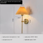 Nordic LED Wall Lamp – Modern retro design for living room, bedroom and office, E27 socket, fabric shade, wall mounting