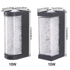 Modern waterproof LED outdoor wall lamp - Crystal wall lamp for garden, patio, and door lighting