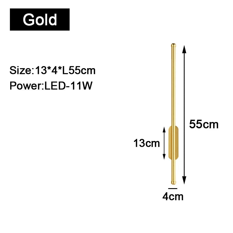 Gold Black Indoor LED Wall Lamps: Stylish lighting for your space