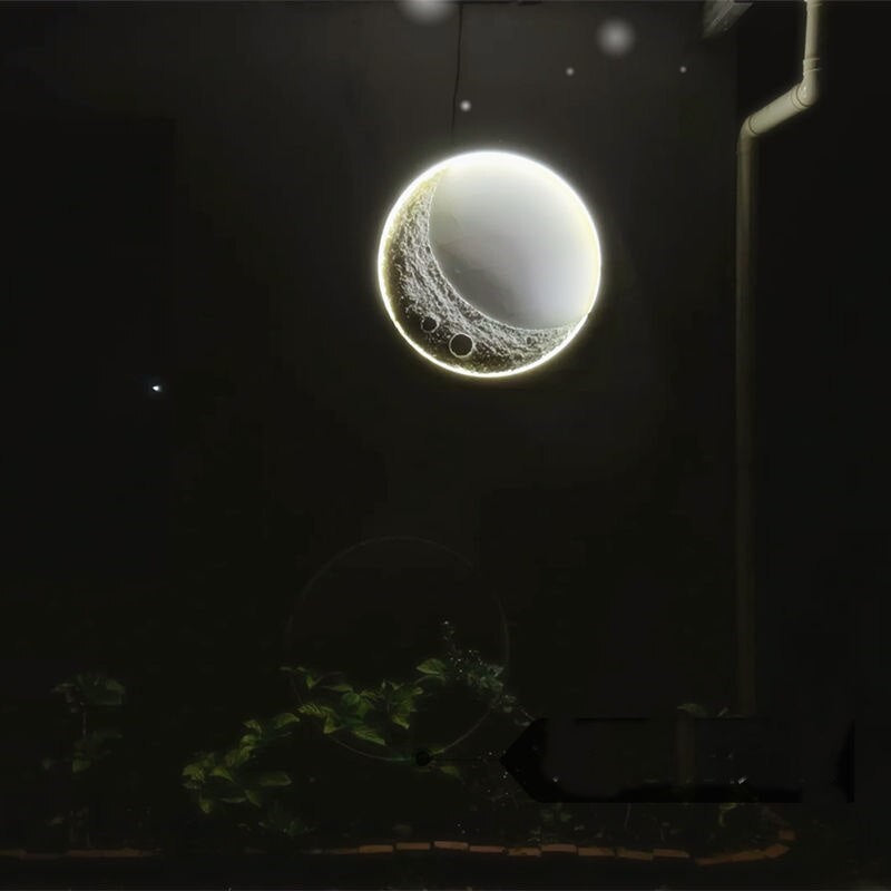 DIY Floating Moon Night Table Lamp