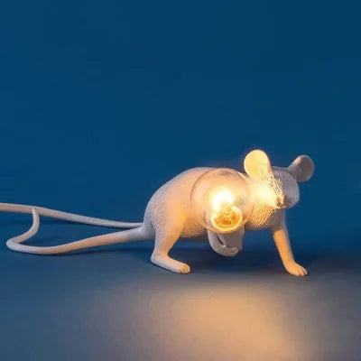 Modern USB Mouse Lamp LED Night Light – Creative Animal Shape Nightstand Lamp for Home Decor, Bedroom and Desktop Lighting