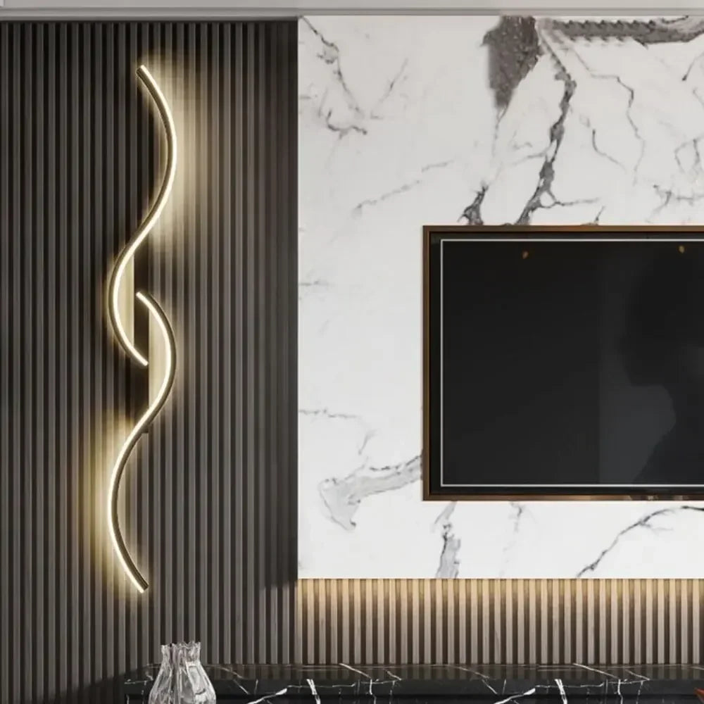 Modern LED Wall Lamp - Contemporary Wall Lamp for Living Room, Bedroom, Dining Room and Hall - Up and Down Lighting, Dimmable, Touch Switch, Interior Decoration
