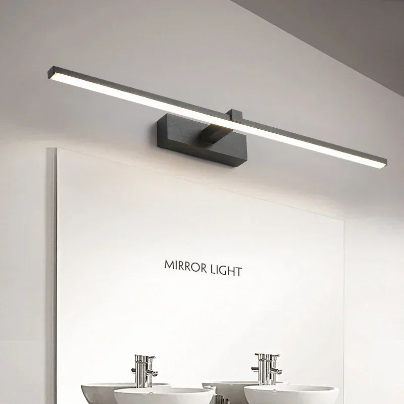 Modern LED Wall Spotlight - Three-Color Bathroom Mirror Lighting with Aluminum Surface for Mirror, Bathroom, and Home Decor