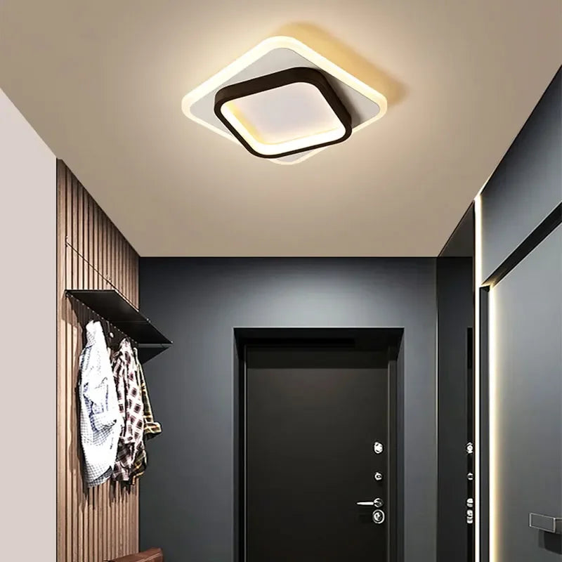 Modern LED ceiling light - Square ceiling lamp for living room, staircase, hallway and more