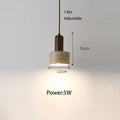 Modern LED Pendant Light - Scandinavian Pendant Lamp for Bedroom, Living Room and Hotel with E27 Bulb