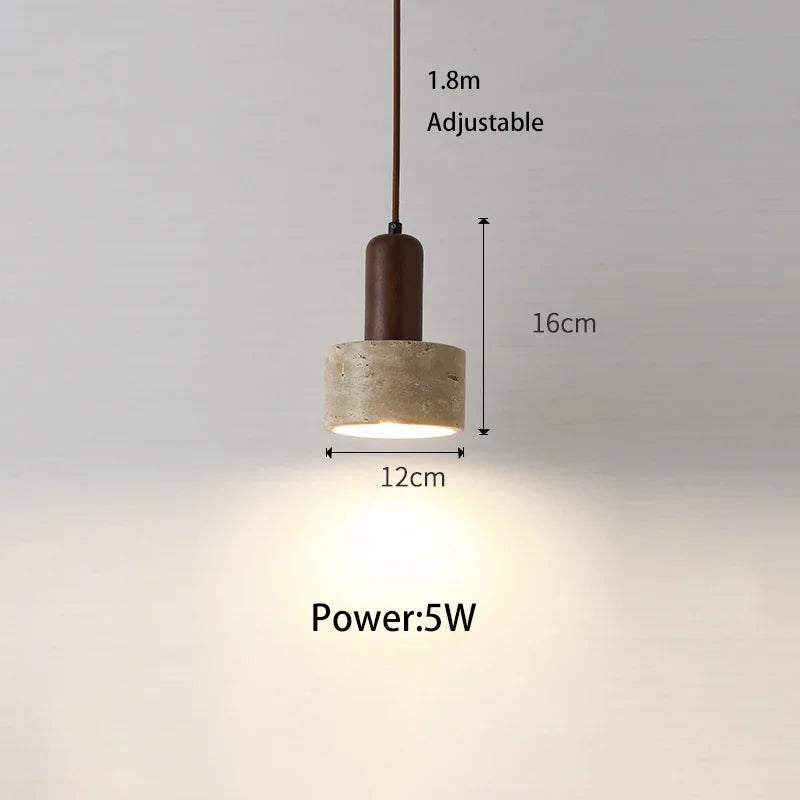 Modern LED Pendant Light - Scandinavian Pendant Lamp for Bedroom, Living Room and Hotel with E27 Bulb
