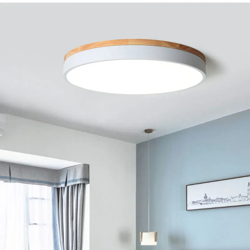 Modern LED Ceiling Lamp – 27W Surface Mount Lamp with warm, cold, and natural light options for living room, bedroom, and kitchen