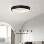 Modern Macaron LED Ceiling Lamp - Adjustable round design with remote control dimming for bedroom, living room, and hallway