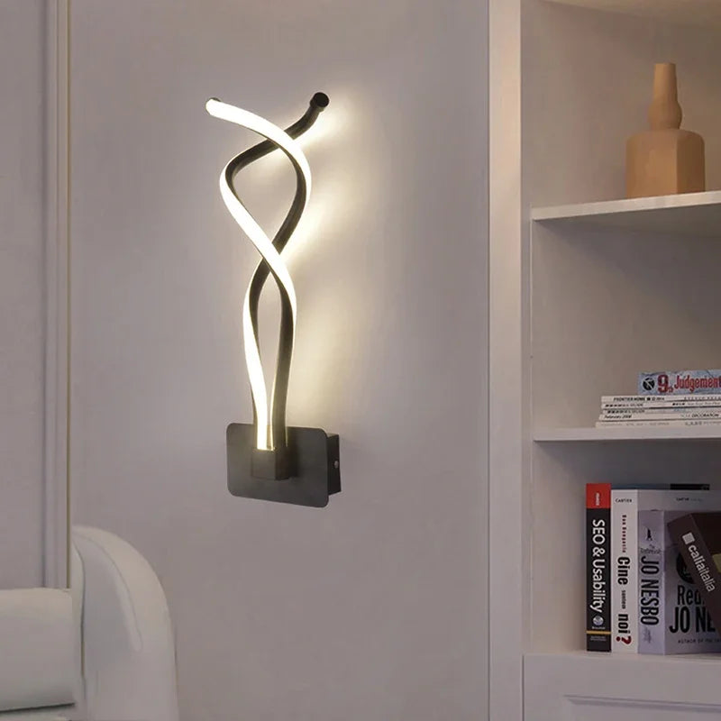 Modern Minimalistic LED Wall Lamp – Up and Down Switch for Bedroom, Living Room, and Bathroom