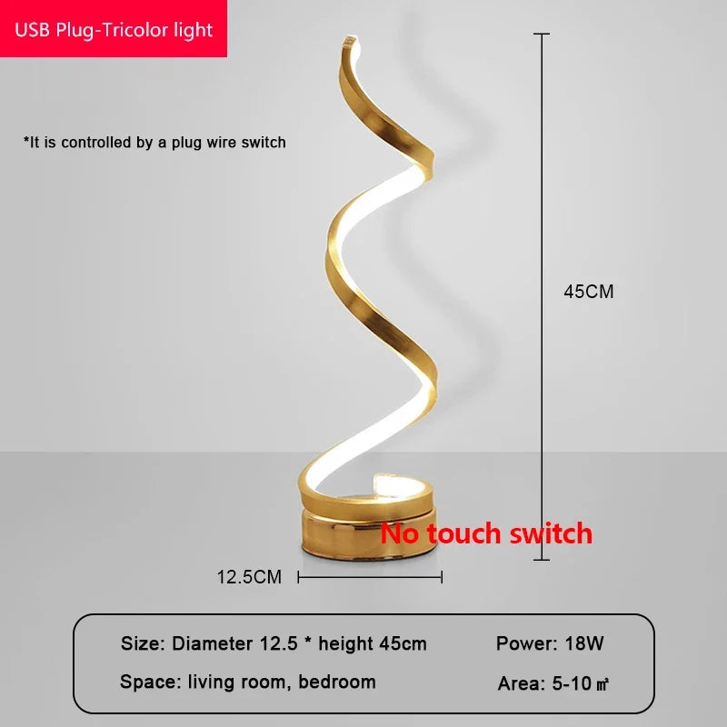Modern LED Table Lamp – Snake Eye Desk Lamp for Bedroom, Living Room, Office, and Study Room