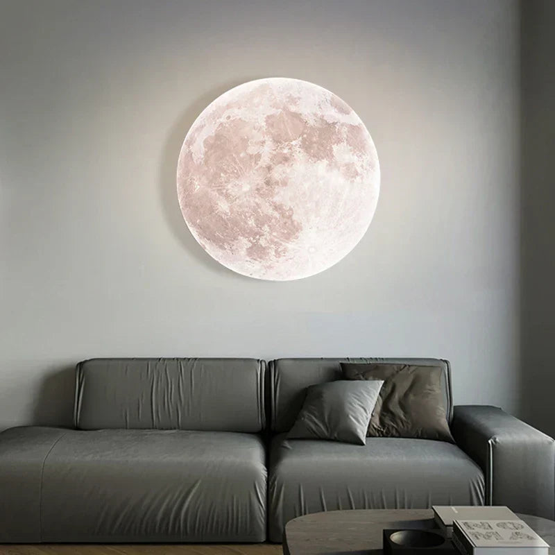 Ceiling lamp Artistic Modern Moon surface