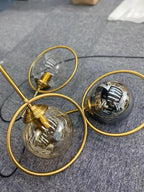 Modern glass pendant lamps for bedroom nightstand bathroom pendant lamps ceiling lamps hotel restaurant decoration ring