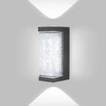 Modern waterproof LED outdoor wall lamp - Crystal wall lamp for garden, patio, and door lighting
