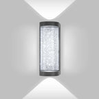 Modern waterproof LED outdoor wall lamp - Crystal wall lamp for garden, patio, and door lighting