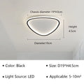 Modern LED ceiling light - Elegant oval shape for versatile indoor lighting