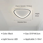 Modern LED ceiling light - Elegant oval shape for versatile indoor lighting