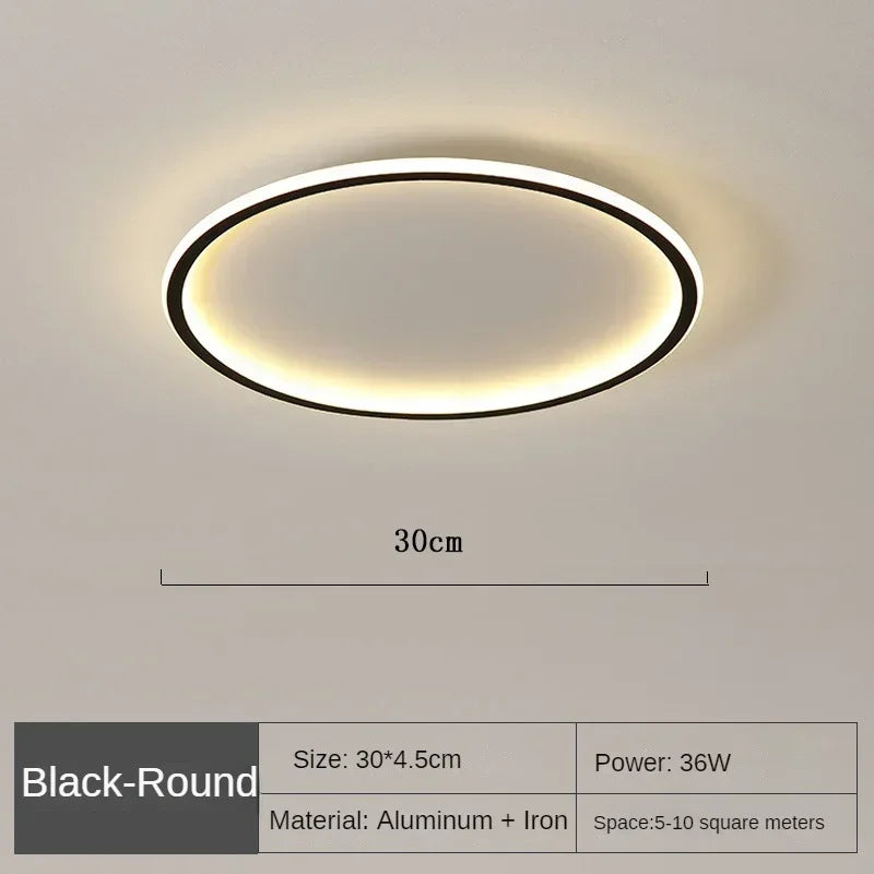 Modern LED ceiling light – Dimmable indoor lamp for bedroom, bathroom, kitchen and hallway
