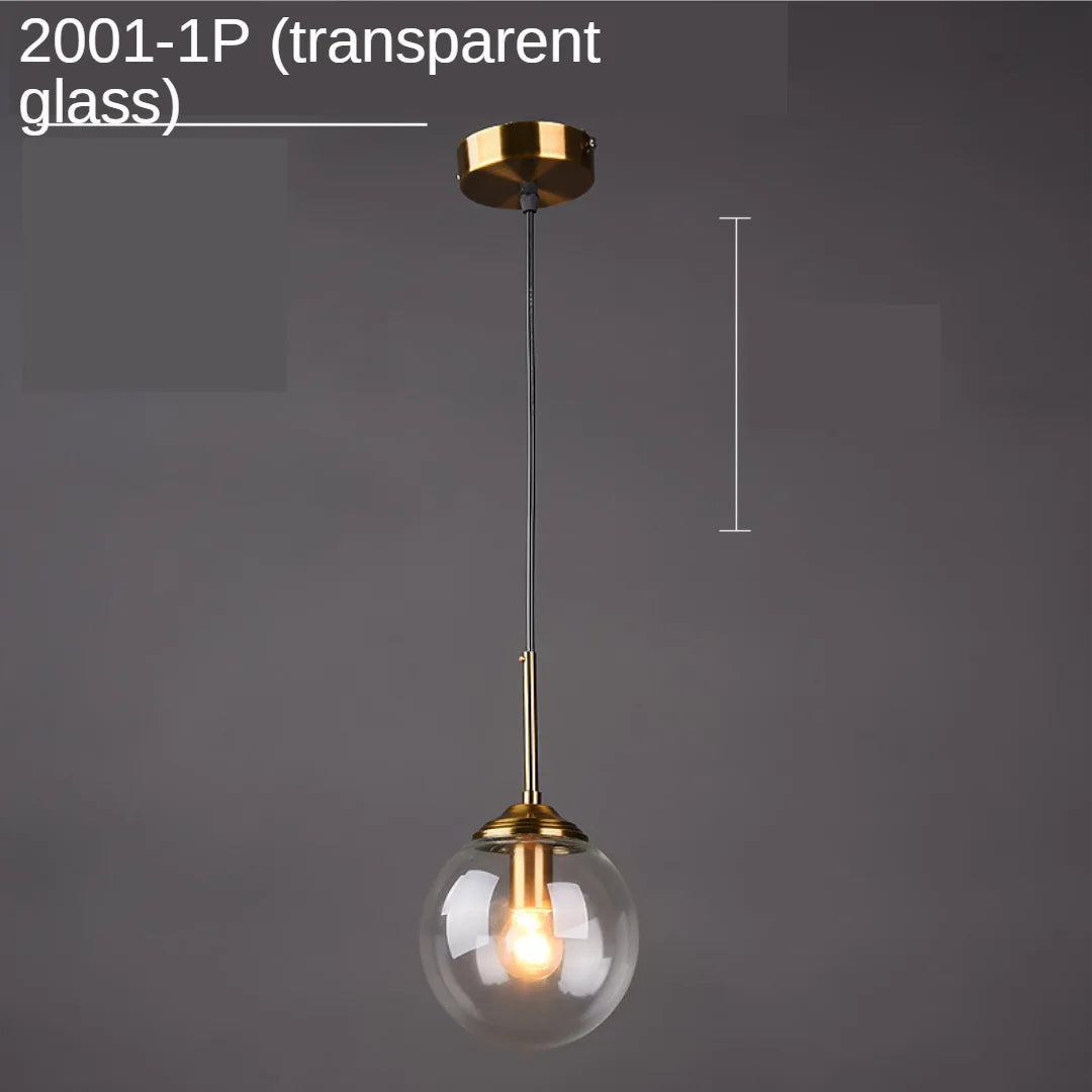 Modern glass pendant lamps for bedroom nightstand bathroom pendant lamps ceiling lamps hotel restaurant decoration ring