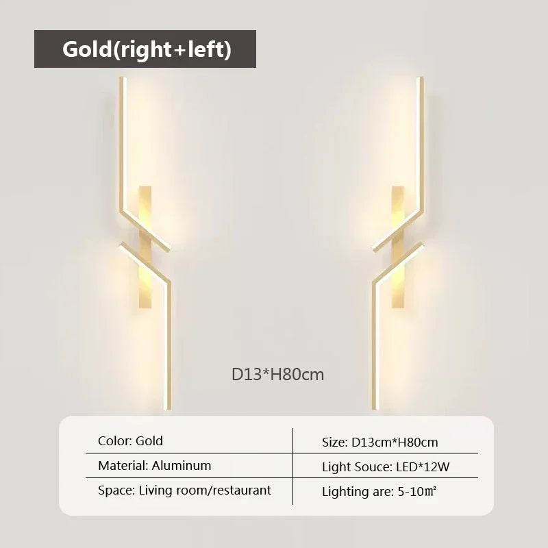 Modern LED Wall Lamp - Minimalist design, up and down light for bedroom, living room, TV sofa and lobby - Dimmable wall mounted lighting