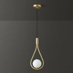 Modern LED Pendant Lamp – Nordic satin glass ball chandelier with G9 bulb for bedroom, living room, and dining room