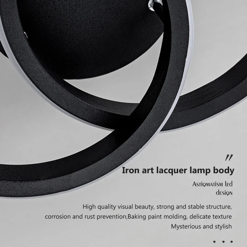 Modern LED ceiling lamp - Dimmable interior lighting for hallway, stairs, foyer, balcony, and bedroom