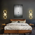 Modern LED ceiling lamp – Minimalist line lamp for hallway, entrance, corridor, staircase and interior decoration – AC powered, LED bulb included
