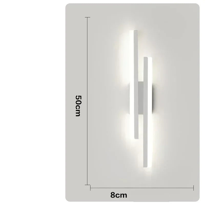 LED bedroom wall lamp wall acrylic lampshade indoor lighting for living room hallway light fixture 50 cm 16 W