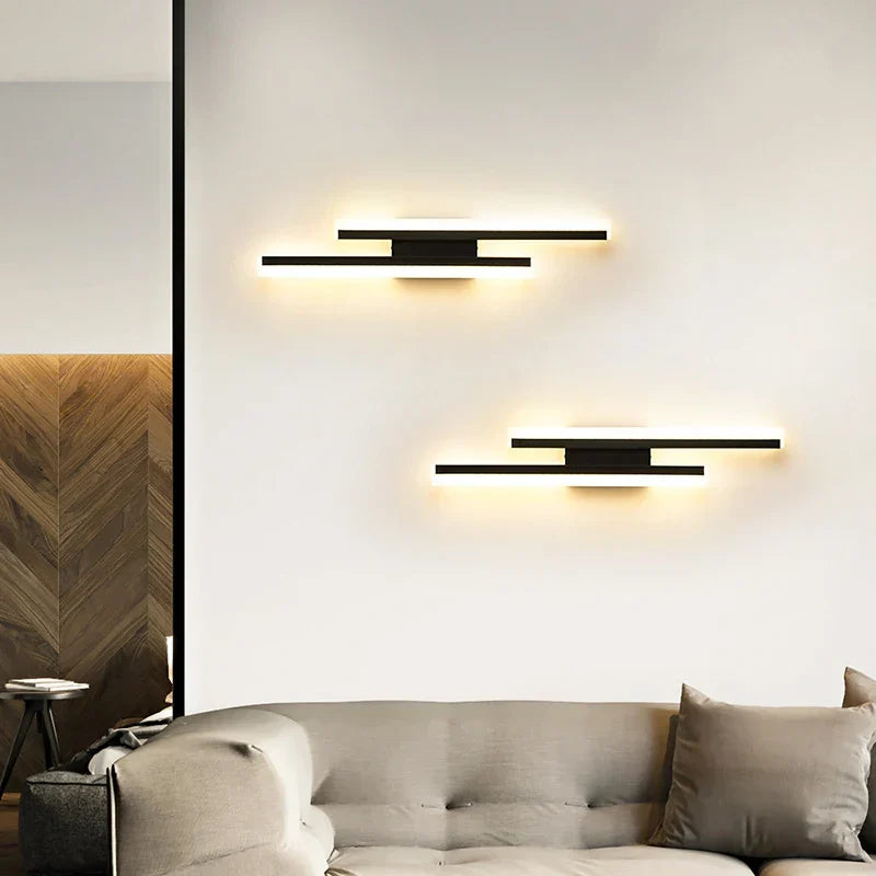 Modern LED wall lamp – Stylish wall lamp for living room, staircase, bedroom, and hallway lighting
