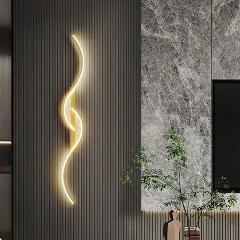 Modern LED Wall Lamp - Contemporary Wall Lamp for Living Room, Bedroom, Dining Room and Hall - Up and Down Lighting, Dimmable, Touch Switch, Interior Decoration