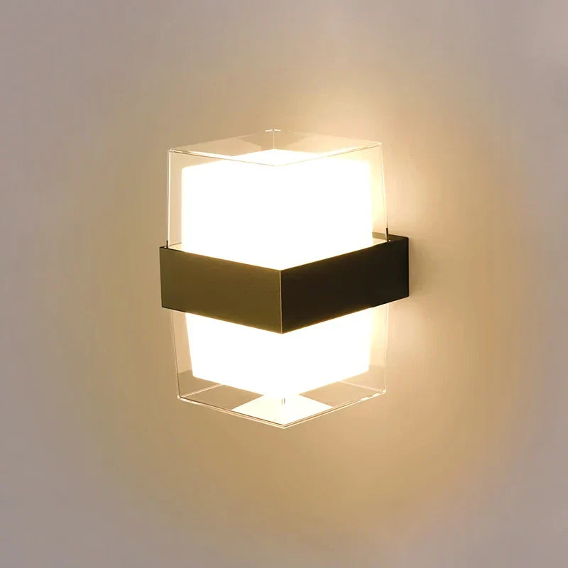Modern LED outdoor wall lamp – Waterproof wall lamp for porch and balcony for home garden, IP55 rated