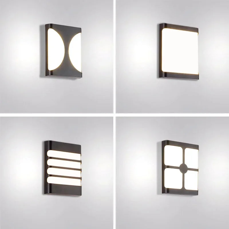 Modern LED outdoor wall lamp - Waterproof garden wall light, wall light for hallway, balcony, and entrance decoration