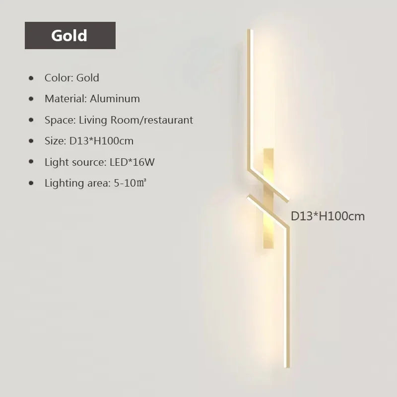 Modern LED Wall Lamp - Minimalist design, up and down light for bedroom, living room, TV sofa and lobby - Dimmable wall mounted lighting