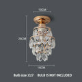 Modern Golden Mini Crystal Ceiling Lamp – E27 LED Light for Bedroom, Living Room, Staircases and Home Decor