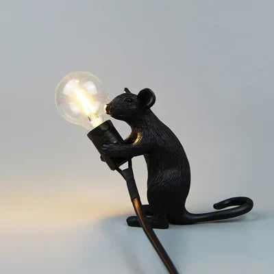 Modern USB Mouse Lamp LED Night Light – Creative Animal Shape Nightstand Lamp for Home Decor, Bedroom and Desktop Lighting