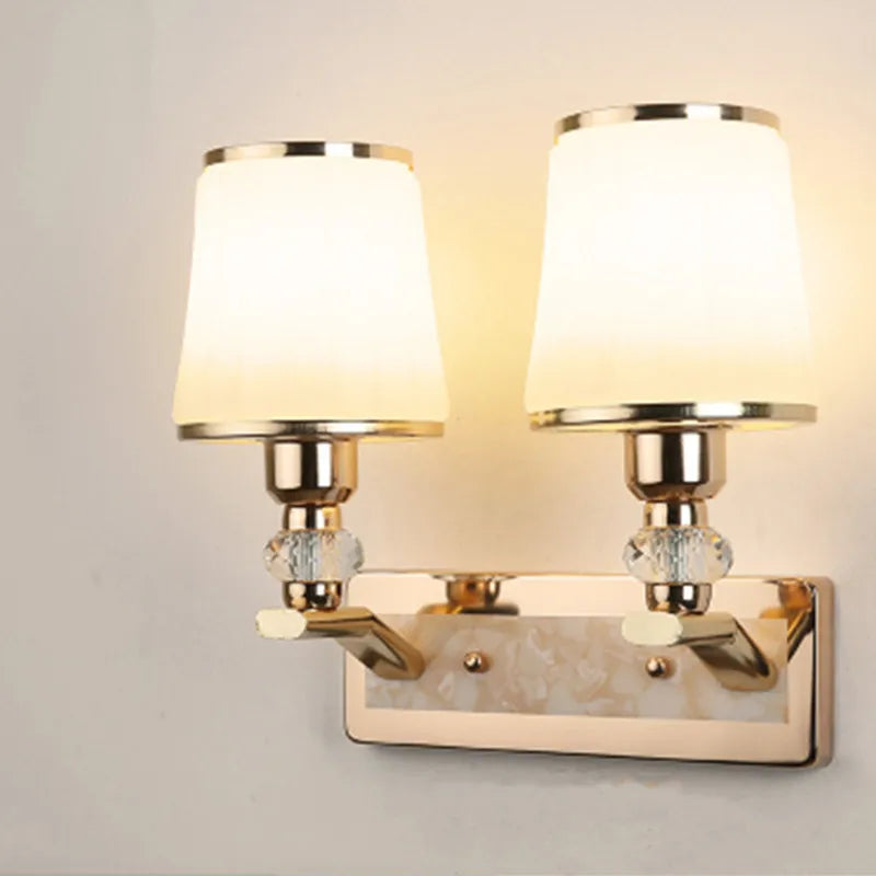 Modern LED wall lamp with glass lampshade | Wall lamps