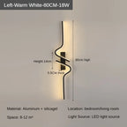 Modern Minimalist Stripes LED Wall Lamp Bedroom Lighting for Nightstand Wall Lamp LED Light Living Room TV Sofa Background Wall Lamp