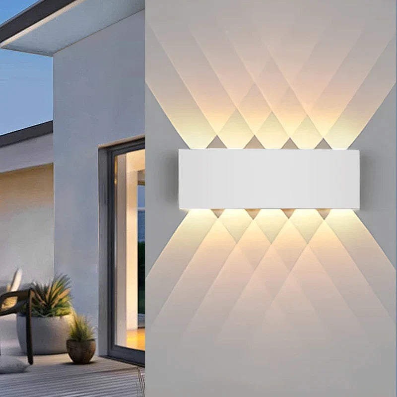 Modern LED outdoor wall lamp – Waterproof wall lamp for porch and balcony for home garden, IP55 rated