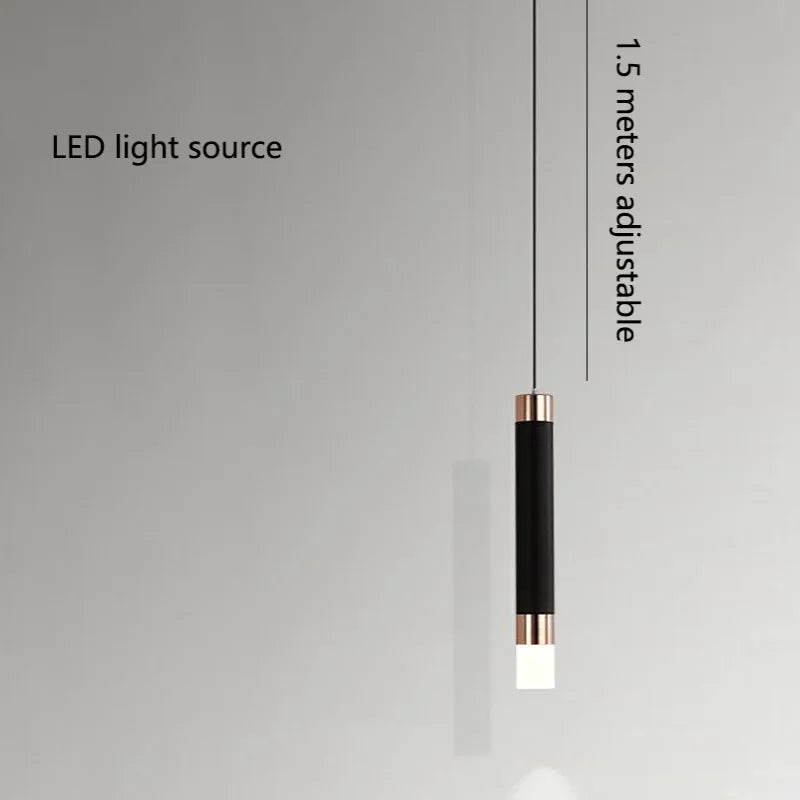 Modern Minimalist LED Pendant Light Chandelier – Adjustable Pendant Light for Bedroom, Living Room and Home Decor