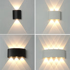 Body Movement Sensor Wall Lamp Waterproof Outdoor LED Wall Switch On Off Lighting Lamps Garden Courtyard Induction Corridor Wall Lamp