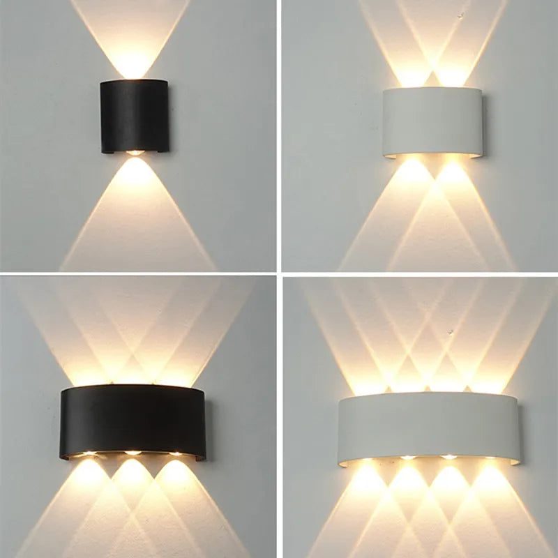 Body Movement Sensor Wall Lamp Waterproof Outdoor LED Wall Switch On Off Lighting Lamps Garden Courtyard Induction Corridor Wall Lamp