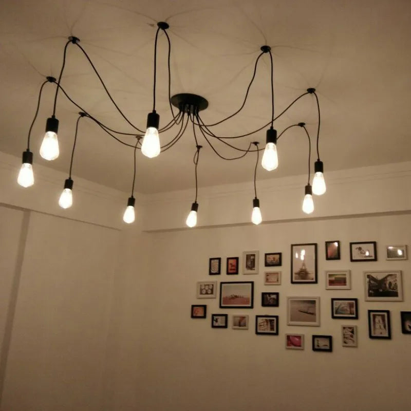 DIY Pendant Lights: Modern Retro-Chandelier for Stylish Home Decoration