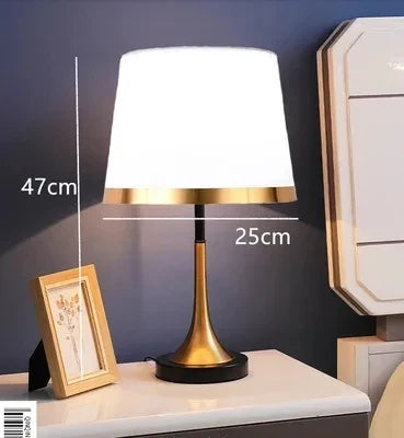 European Retro Bedroom Nightstand Lamp - Modern American Decorative Light Source