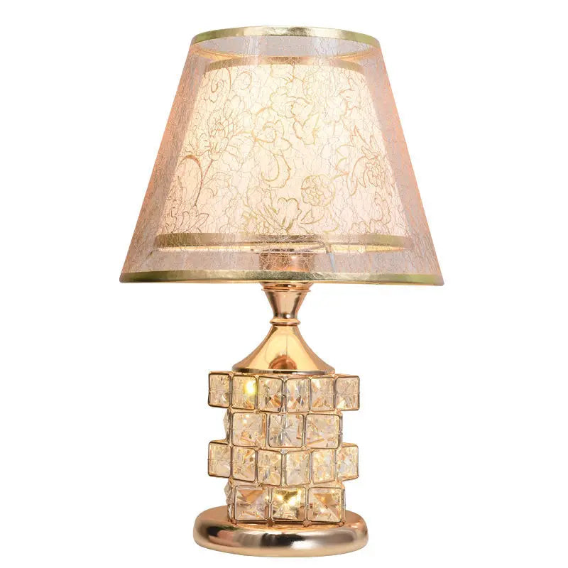 Modern Crystal Table Lamp – European style luxury lamp for wedding gift ideas, cute bedroom and home decor
