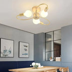Modern LED ceiling lamps - Industrial Iron Black/Gold Northern Minimalism